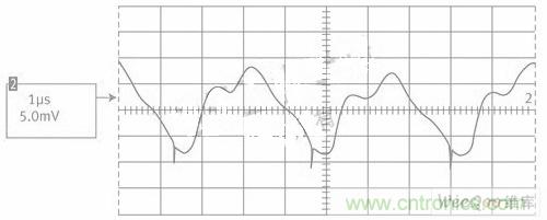 13V ����� 6A ��������������������γɵ��Ʋ� (5 mV/DIV)