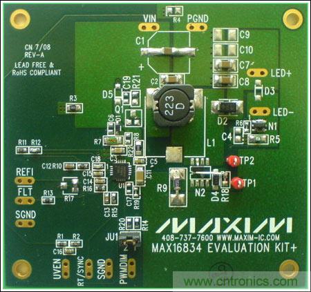 MAX16834buck-boost LED
